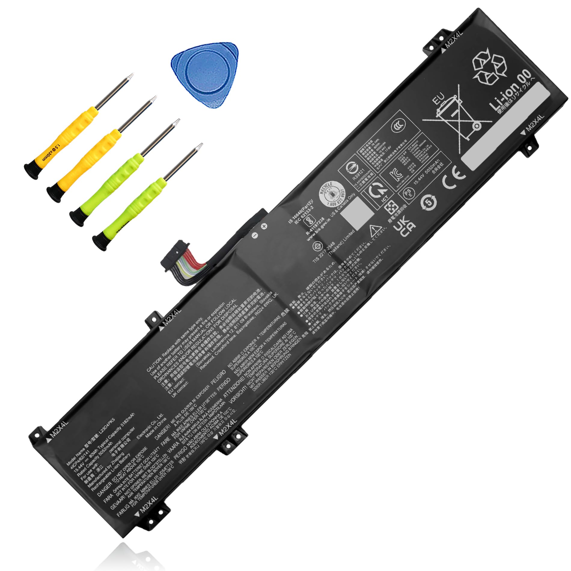 Amazon.com: 80Wh L23M4PK5 Replacement Laptop Battery for Lenovo